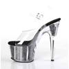 Pleaser - ADORE708CG Sandale à bride à la cheville, Pole dance chaussures - Chaussures de pole dance - Noir Product image
